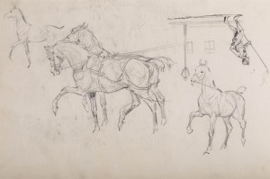 Karol Kossak (1896 Lwów-1975 Ciechocinek), Ogród w Tatarowie, 1922