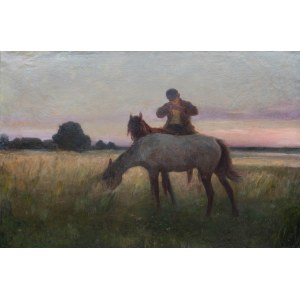 Jozef M. Ryszkiewicz (1856 Warsaw - 1925 there), On the Pasture
