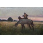 Józef M. Ryszkiewicz (1856 Warszawa - 1925 tamże), Na pastwisku