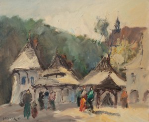 Stanisław Jan Łazorek (1938 Aksamanice-2000 Kazimierz Dolny), Kazimierz, 1989 r.
