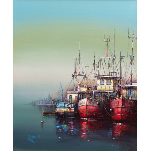 Jan Stokfisz - Delarue (b. 1950), Boats