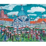 Edward Dwurnik (1943 Radzymin - 2018 Warsaw), Independence Day - November 11, Warsaw New Town, 2010.