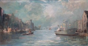 Marian Mokwa (1889 Malary - 1987 Sopot), Nad Motławą w Gdańsku