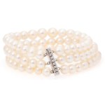 AKOYA three row pearl bracelet