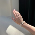 AKOYA three row pearl bracelet