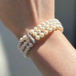 AKOYA three row pearl bracelet