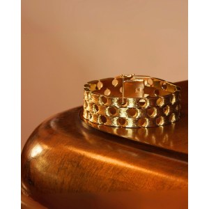 Bracciale, Fine Vintage, oro 14 carati, XX secolo.
