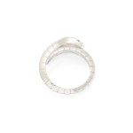 Bague serpent, or 18k, rubis, diamants