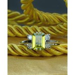 Ring with olivine, 20th century.