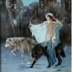 Jan Dubrovin, Night hunting from the series Shepherds of the Wolves, 2025