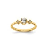 GOLD RING WITH NATURAL DIAMONDS - 1025 NAT 18K