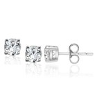 1.50 CT NATURAL DIAMOND GOLD EARRINGS - 803 BASKET SET