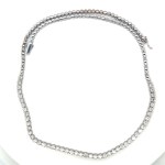 18.72 GR WHITE GOLD NECKLACE WITH NATURAL DIAMONDS - DH-T15