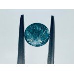 NATURAL POLISHED DIAMOND 1.04 FANCY VIVID BLUE - WITH GEMMOLOGICAL CERTIFICATE -I3 - WITH GEMMOLOGICAL CERTIFICATE - C40901-30