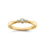 GOLD RING WITH NATURAL DIAMONDS - 1001 NAT 18K