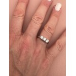 White Gold Trilogy Ring with Lab-Grown Diamonds - Tril LG4