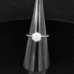 WHITE GOLD SOLITAIRE RING - 1 CT - TIF NAT1