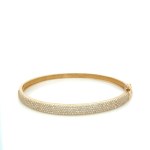 14K YELLOW GOLD BRACELET 10.02 GR WITH DIAMONDS - DH-B353