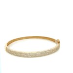 14K YELLOW GOLD BRACELET 10.02 GR WITH DIAMONDS - DH-B353