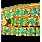 18K YELLOW GOLD NECKLACE 22.48 GR WITH DIAMONDS AND BRILLIANTS - DH-T102