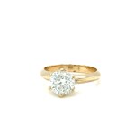 18K YELLOW GOLD RING WITH 2.00 CT NATURAL DIAMOND