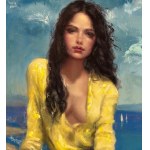 ANONIMO, Young woman by the sea