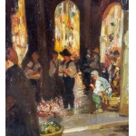 ANONIMO, Market scene with figures