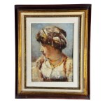 A. Brancaccio, Profile of a woman - A. Brancaccio