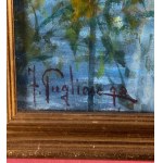 Fortunato Pugliese, Female nude against a seascape - Fortunato Pugliese