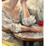 ANONIMO, Portrait of a woman in an interior