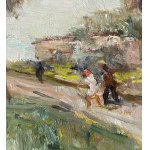 Gaetano Bocchetti, Landscape with figures - Gaetano Bocchetti