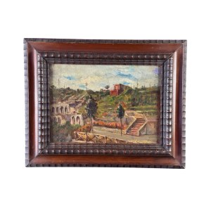 ANGELA CARUGATI, Landscape with a small road - ANGELA CARUGATI