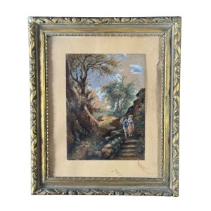 UNIDENTIFIED SIGNATURE, Landscape with Figures