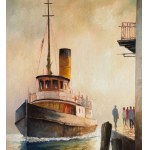 UNIDENTIFIED SIGNATURE, Boat with a small harbor