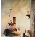 UNIDENTIFIED SIGNATURE, Boat with a small harbor