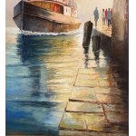 UNIDENTIFIED SIGNATURE, Boat with a small harbor