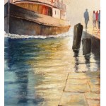 UNIDENTIFIED SIGNATURE, Boat with a small harbor