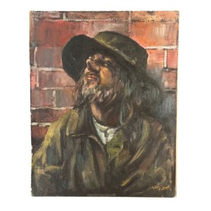 Franco Matania, Man with hat - Franco Matania