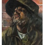Franco Matania, Man with hat - Franco Matania