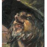 Franco Matania, Man with hat - Franco Matania