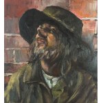 Franco Matania, Man with hat - Franco Matania