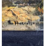 UNIDENTIFIED SIGNATURE, Country house with figure