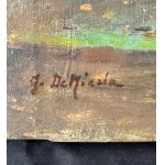 F. DE NICOLA, Wooded landscape - F. De Nicola