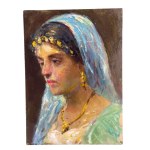 ANONIMO, Portrait of a Woman with Headgear and Jewelry