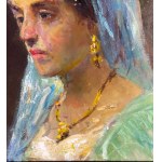 ANONIMO, Portrait of a Woman with Headgear and Jewelry