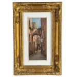 ESPOSITO, Neapolitan alleyway with figures - ESPOSITO