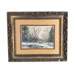 UNIDENTIFIED SIGNATURE, Snowy mountain landscape