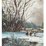 UNIDENTIFIED SIGNATURE, Snowy mountain landscape