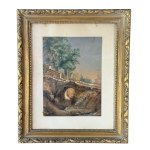 UNIDENTIFIED SIGNATURE, Landscape with a bridge