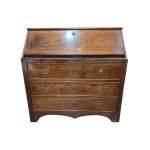 Drop-front chest of drawers with 3 drawers